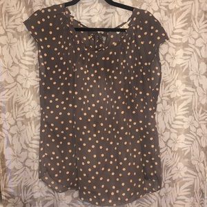 LC Lauren Conrad Print Pleated Top size X-Large